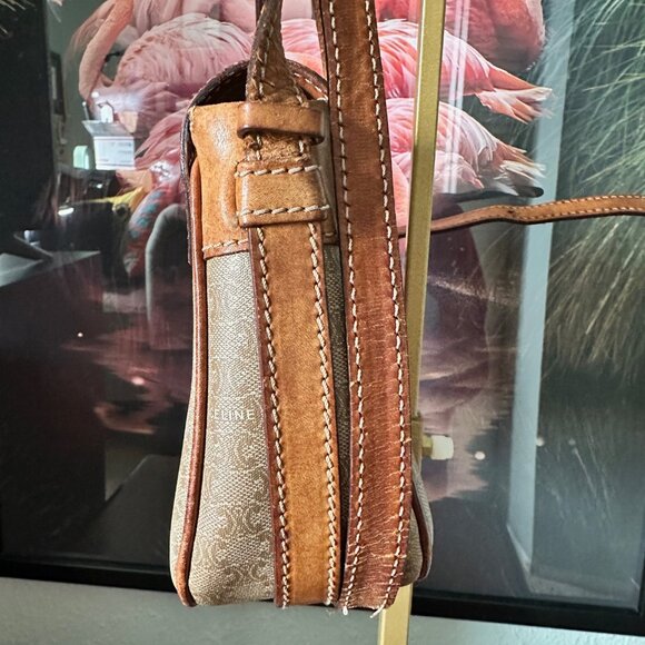 Céline Macadam Canvas‎ Crossbody Bag - Vintage in Beige/Brown EUC - Picture 4 of 10